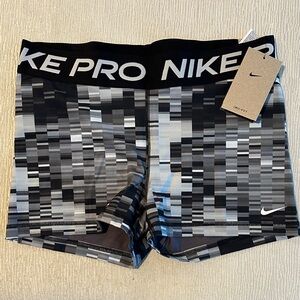 Nike Pro Pixelated Black and Gray Shorts